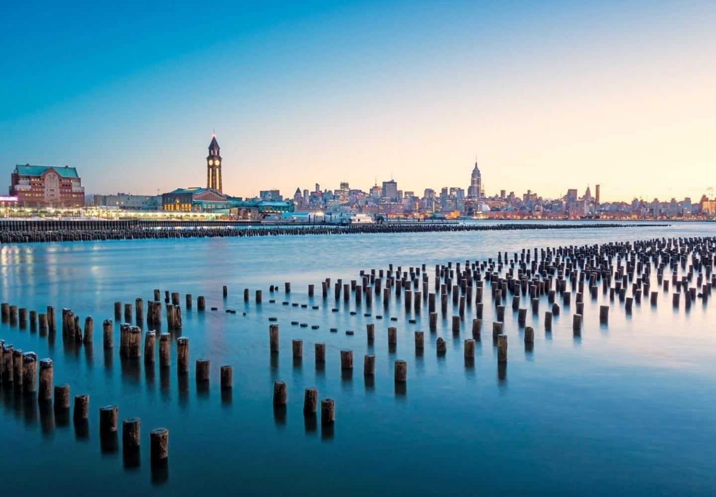 Chic Penthouse 15 Minutes From Nyc - Bus Stop At Doorstep Hoboken Kültér fotó